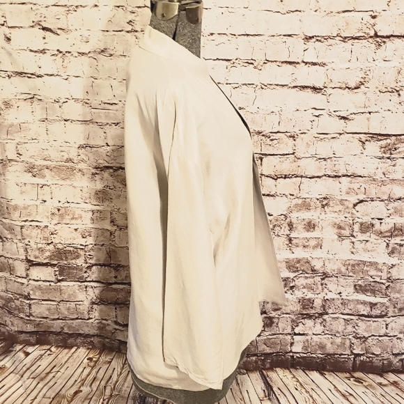 Eileen Fisher 100% Silk Kimono Cardigan Open Front Medium - Picture 4 of 7